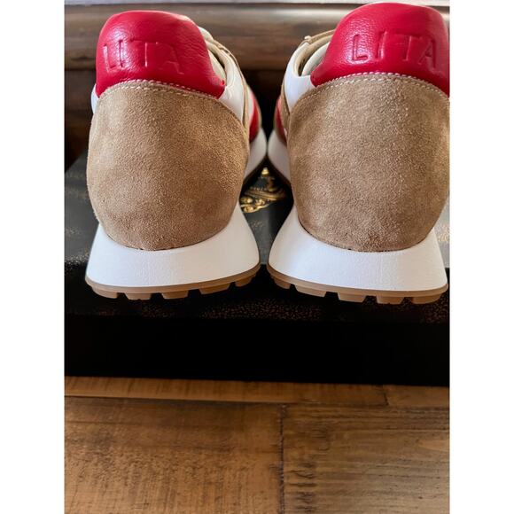 LITA BY CIARA Women's Multi-Color Trainer Red/White Sz EU 40 NIB - Picture 6 of 9